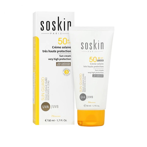 کرم ضدآفتاب بی رنگ spf50 سسکین حجم 50ml