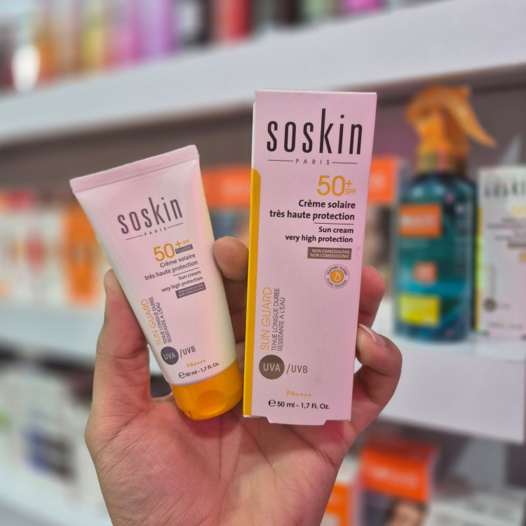کرم ضدآفتاب بی رنگ spf50 سسکین حجم 50ml