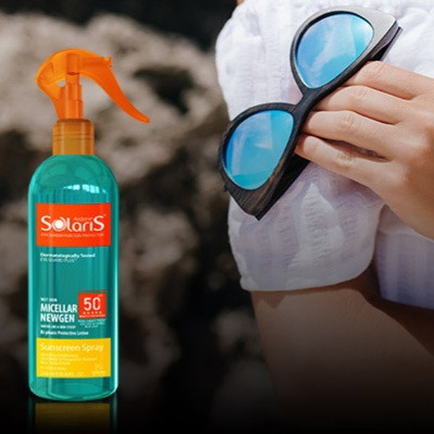 لوسیون ضد آفتاب دو فاز آردن مدل Micellar Newgen با +SPF50 حجم 250 میلی لیتر